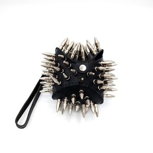 Ultra Rare Goth Leather Spike Bag | Heavy Stainless Steel Hardware| OOAK| Punk